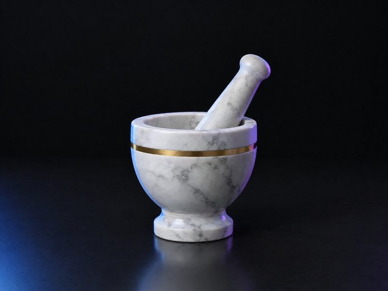 Concept render: Mortar and pestle. The pharmacist's mortar and pestle, sculpted.